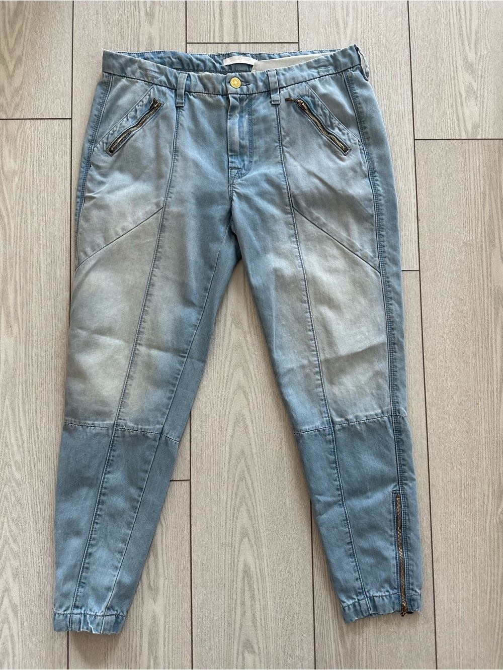 7 For All Mankind Light Blue Jogger Jeans